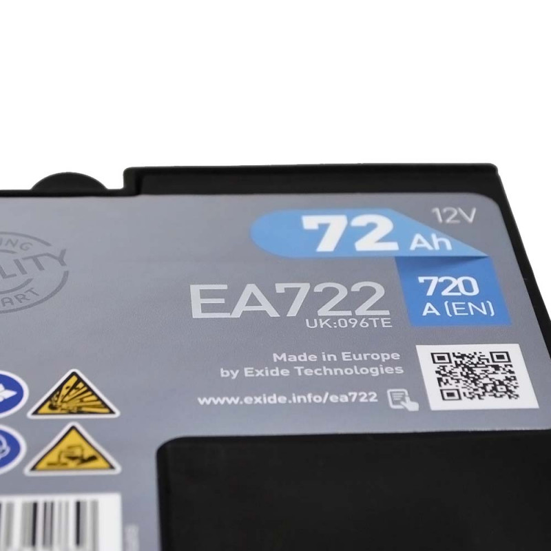 EXIDE Premium (EA722) 72Аh 720Ah R+ купити в інтернет-магазині АКБ